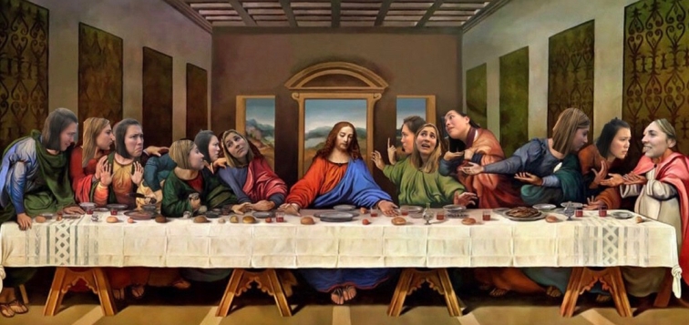 Missed seeing the Last Supper in Milan, so we made our own!