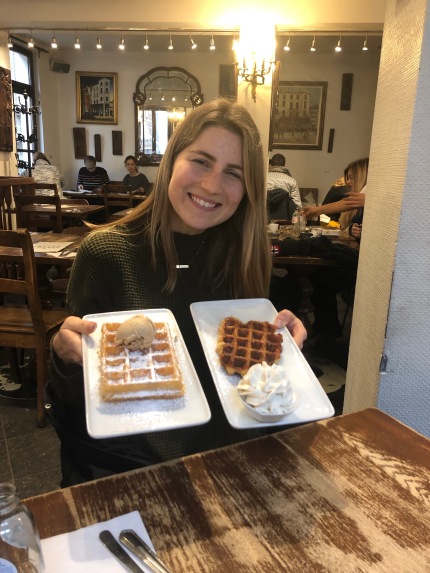 IN THE MORNING WE ATE WAFFELS